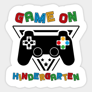 Back To School Game On Kindergarten Funny Gamer Kids Boys Sticker